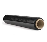 CORIBI - Lot 1 rouleau - Film Étirable Noir 50cmx150m et Épaisseur de 23 Microns µ (1, noir)