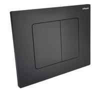 CORIBI Plaque de Commande WC Suspendu 3/6L Black Soft Touch Mat