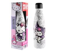 Coriex Hello Kitty et amis Kuromi Bouteille d'eau isolée en aluminium 500 ml Gris