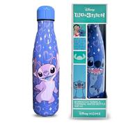 Coriex Stitch Gourde isotherme en aluminium sans BPA pour enfants, 500 ml, bouteille d'eau durable, cœur bleu