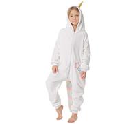 corimori 1851 (Plusieurs Modèles) Grenouillère Enfant, Combinaison Pyjama pour Garçons Et Filles, Kigurumi Animal, Mia la Licorne, Taille 9-11 Ans