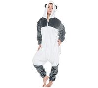 corimori 1852 (Plusieurs Modèles) Combinaison Animal Costume, Grenouillère Polaire Hommes Femmes, Tenue Lounge, Mei Le Panda, Taille 160-170 cm