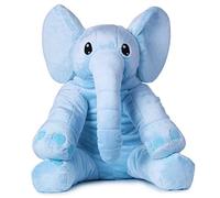 corimori 55cm Peluche éléphant Extra Douce et câline XXL, Bleu