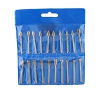 Corindon Diamant Meulage De Polissage Foret Roue De Polissage 20pcs Ensemble Petite Zone Ébavurage Surface Polissage Moule Verre Pierres Précieuses Jade Pierre Dur Objets