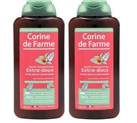 Corine de Farme, Après-Shampooing Extra-Doux au Lait d'Amande 500ml - Soin Hydratant pour Cheveux Délicats, Texture Légère, Brillance et Douceur, Convient à Tout Type de Cheveux (Lot de 2)