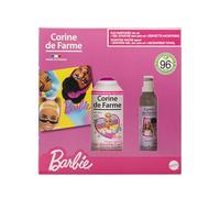 Corine de Farme - Coffret Barbie : Eau Parfumée 150ml + Gel Douche 2en1 300ml + Serviette Microfibre - Parfum Fleur de Tiaré et Freesia - Ingrédients Naturels