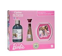 Corine de Farme - Coffret Barbie Enfant - Eau de Toilette 30ml Florale & Fruitée + Gel Moussant 3 en 1, Cheveux & Bain - Ingrédients Naturels