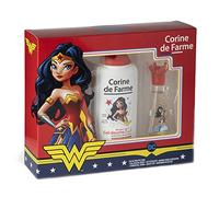 Corine de Farme Coffret Cadeau Wonder Woman DC Comics Eau de Toilette, Shampooing, Set Barrettes & Bracelet, 30ml+300ml