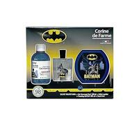 Corine de Farme Coffret Enfant Batman EDT50 + Bain Moussant + Goûter | Coffret Enfant - Pomme Gourmande - 93 % D'Origine Naturelle - Eau De Toilette & Gel Moussant 3 En 1
