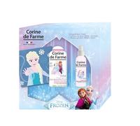 Corine de Farme - Coffret Frozen : Eau Parfumée 150ml + Gel Douche 2en1 300ml + Serviette Microfibre - Parfum Fruité et Fraise - 96% Naturel - Dès 3 Ans