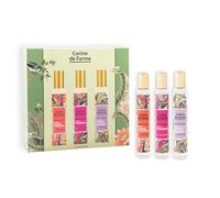 Corine de Farme - Coffret Parfums Monosenteurs Floral 3x30ml - Musc Blanc - Fleur d'Oranger - Framboise - Parfum Frais et Élégant - Superposition Unique