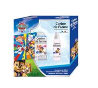 Corine de Farme - Coffret Pat Patrouille : Eau Parfumée 150ml Musc Fruité + Gel Douche 2en1 300ml Abricot + Serviette Microfibre 30x30cm, 96% Naturel, Dès 3 Ans