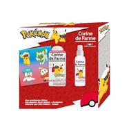 Corine de Farme - Coffret Pokémon : Eau Parfumée 150ml + Gel Douche 2en1 300ml + Serviette Microfibre - Parfum Boisé, Ingrédients Naturels, Peaux Sensibles