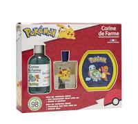 Corine de Farme - Coffret Pokemon Enfant - Eau de Toilette 50ml Pomme Gourmande + Gel Moussant 3 en 1, Cheveux & Bain - 93% Ingrédients Naturels