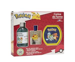 Corine de Farme - Coffret Pokemon Enfant - Eau de Toilette 50ml Pomme Gourmande + Gel Moussant 3 en 1, Cheveux & Bain - 93% Ingrédients Naturels
