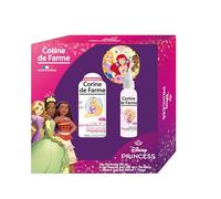Corine de Farme - Coffret Princesses : Eau Parfumée 150ml Coco + Gel Douche 2en1 300ml Fraise + Serviette Microfibre Enfant 3+ Ans, Ingrédients Naturels, Peaux Sensibles