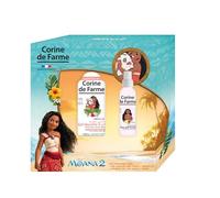 Corine de Farme - Coffret Vaiana : Eau Parfumée 150ml + Shampooing 2en1 300ml + Serviette Microfibre - Parfum Coco, 96% Naturel, Démêlant, Nourrit Cheveux Secs