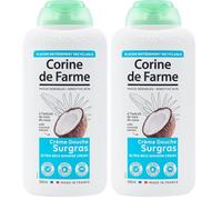 Corine de Farme - Crème Douche Surgras à l'Extrait de Noix de Coco - pH Neutre, Origine Naturelle - Contrôle Dermatologique - Fabrication 100% Française - 500ml (Lot de 2)