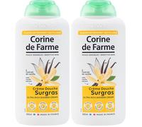 Corine de Farme - Crème Douche Surgras à l'Extrait de Vanille - pH Neutre, Origine Naturelle - Contrôle Dermatologique - Fabrication 100% Française - 500ml (Lot de 2)