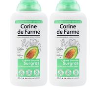 Corine de Farme - Crème Douche Surgras à l'Huile d'Amande Douce - pH Neutre, Origine Naturelle - Contrôle Dermatologique - Fabrication 100% Française - 500ml (Lot de 2)