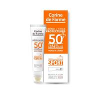 Corine de Farme - Crème et Stick Protecteurs SPF50+ - Duo Solaire Nomade pour Sportifs et Aventuriers - Soin au Monoï de Tahiti sans Parfum - 20ml