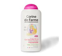 Corine de Farme Gel Douche Extra-Doux Enfant Princesses 300ml | Nettoie Corps & Cheveux - Extra Doux - Ne Pique Pas Les Yeux - Flacon À L'Effigie De Raiponce