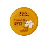Corine de Farme - Graisse à Traire, Huile Bronzante + Activateur de Bronzage - Teint Hâlé Sans Autobronzant - Monoï de Tahiti, Parfum des Îles - Pot 150 ml