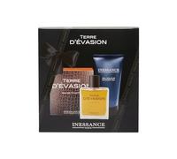 Corine de Farme Inessance Paris | Coffret Cadeau - Eau de Toilette pour Homme Terre d´Évasion 100ml et Gel douche 150ml | Une fragrance pour Homme aux notes boisées et orientales | Fabriqué en France