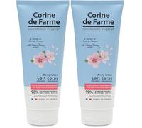 Corine de Farme - Lait Corps Nourrissant à l'Extrait de Fleur de Cerisier - Hydrate, Nourrit, Apaise - Tout Type de Peau - 98% d’Ingrédients d’Origine Naturelle - Fabrication Française - 200 ml