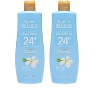 Corine de Farme - Lait Hydratant et Prolongateur Après-Soleil - Activateur de Bronzage - au Monoï de Tahiti - Lotion pour Corps et Visage - Hydrate 24h - 250 ml - Fabrication Française (Lot de 2)