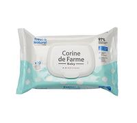 Corine de Farme - Lingettes Bébé Nettoyantes - Change Fresh & Natural x70, Produit avec Fibre d'Origine Végétale, 97% d'Origine Naturelle, Capot Refermable