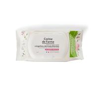 Corine de Farme - Lingettes Démaquillantes Micellaires x 25 - Apaisantes, Hydratantes, Waterproof - Fibres d’Origine Végétale - Soin du Visage, Peaux Sensibles - Fabriqué en France