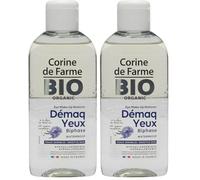 Corine de Farme - Lotion Démaquillante Bi-Phase BIO - Élimine le Maquillage Waterproof, Spécialement Conçue pour le Démaquillage des Yeux - Démaquillant Certifié BIO ECOCERT - 150 ml (Lot de 2)