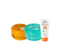 Corine de Farme - Pack Solaire Sun Lover - Graisse à Traire Activateur de Bronzage + Crème Solaire SPF30 Visage & Corps + Gelée Après Soleil Apaisante