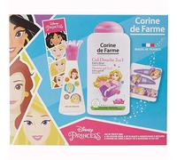 Corine De Farme | Princesses Coffret Cadeau | Disney| Eau de toilette Enfant 30ml | Gel Douche 250ml | Bracelet |Barrettes