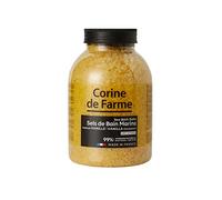 Corine de Farme - Sels de Bain Anti-Stress Vanille - Sels Marins Aromatisés à la Vanille - Dissolution Rapide, Vertus Apaisantes et Adoucissantes - Pour Salle de Bain ou Spa - Grand Flacon 1.3kg