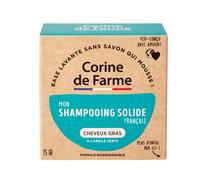 Corine De Farme - Shampoing Solide Cheveux Gras - Vegan - Formule Argile Verte Purifiante - Shampoing Biodégradable Fabriqué En France - Eco-Conçu Et Zero Déchet