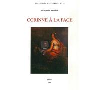 Corinne à la page Analyse du roman de Mme de Staël, Corinne ou l'Italie - Hubert De Phalèse - Nizet - broché - Essai