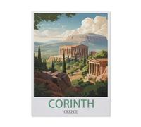 Corinth Greece，Jigsaw Puzzles for Adults 1000 Piece, Classic Puzzle Teens Boys Girls Puzzles Sturdy Tight Fitting Pieces,Letters on Back for Ideal Challenging and Gift（38x52cm）-ET72