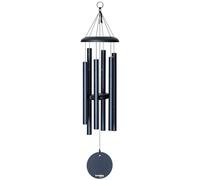 Corinthian Bells par Wind River Carillon éolien pour terrasse, Jardin, Cour et décoration extérieure, Bleu Nuit, 76 cm (Carillon en Aluminium), fabriqué aux États-Unis