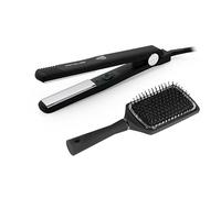 Corioliss C-Style | Lisseur Cheveux Professionnel Titanium | Fer À Lisser Titane | Température 165°C-220°C | Chauffe Rapide 30 S | Brosse Paddle Incluse | Pour Lissage Et Ondulations | Black