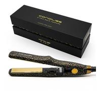 CORIOLISS C Trip Mini | Lisseurs pour femmes | Fer à boucler et à lisser en titane pour cheveux fins | Fer professionnel avec contrôle de la température (Leopard Gold)