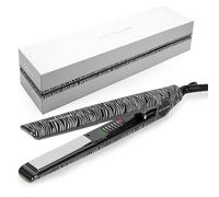 Corioliss C1 | Fer à Lisser pour femmes | Titanium de plaques et de curling pour cheveux fins | Fer professionnel avec contrôle de la température (Zebra Silver Soft Touch)