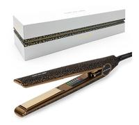 Corioliss C1 | Lisseur Cheveux Professionnel Titanium | Fer À Lisser Titane | Température 120°C-235°C | Chauffe Rapide 20 S | Parfait Pour Lissage Et Ondulations | Étui De Voyage | Leopard Gold