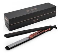 Corioliss C3 | Lisseur Cheveux Professionnel Titanium | Fer À Lisser Titane Plaques Extra-Longues | Chauffe 20 S | Température 135°C-235°C | Étui De Voyage | Black Copper