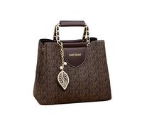 CORIOS Élégant Sac à Main pour Femme PU Cuir Sac Porté Epaule Mode Sac à Bandoulière Messager Petit Sac Fourre-Tout D'épaule Shopping Voyage Travail Sac Hobo Cabas FXM Café