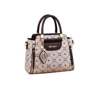 CORIOS Élégant Sac à Main pour Femme PU Cuir Sac Porté Epaule Sac à Bandoulière Mode Sac Messager Sac Fourre-Tout Petit Sac D'épaule Shopping Voyage Travail Sac Hobo Sac Cabas Kaki et Café
