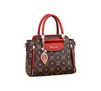 CORIOS Élégant Sac à Main pour Femme PU Cuir Sac Porté Epaule Sac à Bandoulière Mode Sac Messager Sac Fourre-Tout Petit Sac D'épaule Shopping Voyage Travail Sac Hobo Sac Cabas Vin Rouge et Café