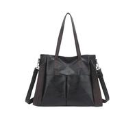 CORIOS Élégant Sac à Main PU Cuir Sac Porté Epaule à Bandoulière Imperméable Mode Sac Fourre-Tout Messager pour Femme Grande Capacité Sac D'épaule Hobo Cabas pour École Voyage Travail Noir