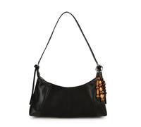 CORIOS Élégant Sac Porté Epaule pour Femme Sac à Main Fourre-Tout avec Pendentif Exquis en Perles de Bois PU Cuir Sac à Bandoulière Mode Sac Messager D'épaule Shopping Voyage Travail Hobo Cabas Noir